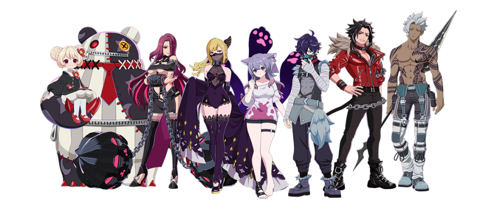 OUTRANKERS_キャラクター集合図